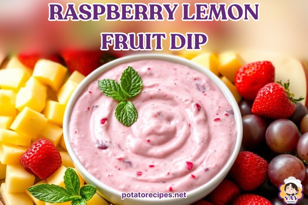 raspberry lemon fruit dip