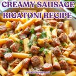 Creamy Sausage Rigatoni Recipe