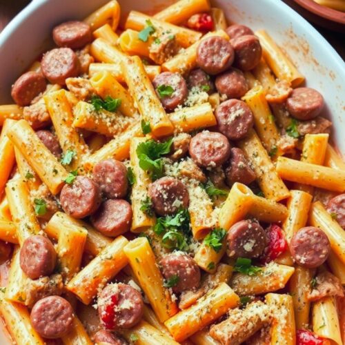 Creamy Sausage Rigatoni Recipe